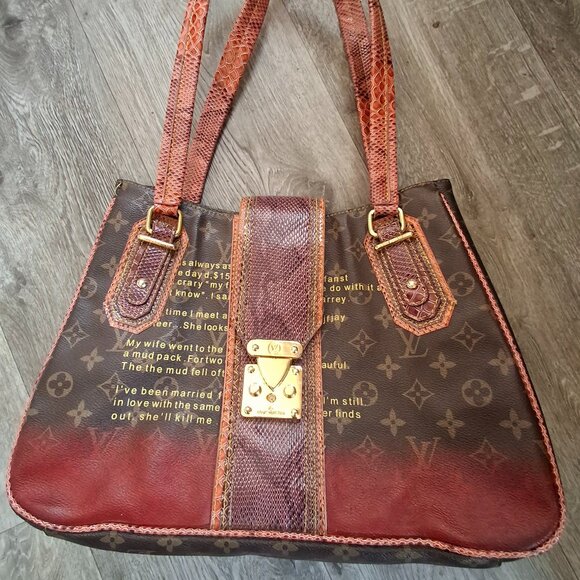Beautiful Louis Vuitton Richard Prince Jokes Tote - Picture 1 of 12